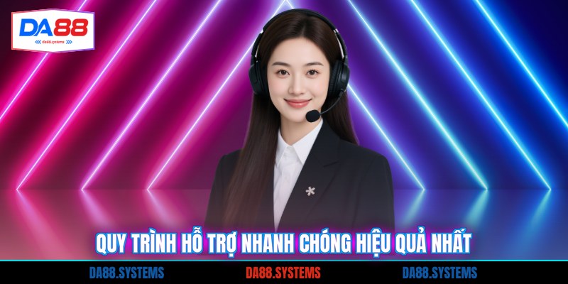 Quy trình hỗ trợ nhanh chóng hiệu quả nhất
